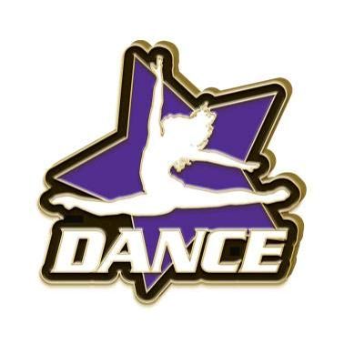 Dance Star Lapel Pins - Purple Dance Lapel Pin Award 30 Pack