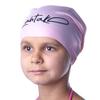 Kids Swim Cap for Long Hair - Comfortable Fit Silicone Swimming Hat for Girls & Boys with Curly Hair, Braids, or Dreadlocks - Durable & Easy to Wear (Rose Quartz S) view 1