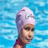 Kids Swim Cap for Long Hair - Comfortable Fit Silicone Swimming Hat for Girls & Boys with Curly Hair, Braids, or Dreadlocks - Durable & Easy to Wear (Rose Quartz S) view 4