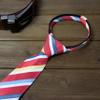 Spring Notion Boy's Striped Woven Zipper Tie Red X-Large view 3