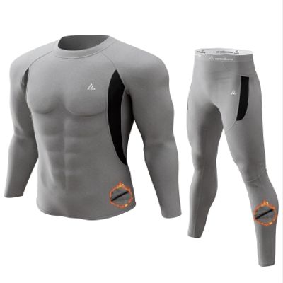 CL convallaria Thermal Underwear Set Winter Hunting Gear Sport Long Johns Base Layer Bottom Top Midweight Grey L