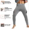 CL convallaria Thermal Underwear Set Winter Hunting Gear Sport Long Johns Base Layer Bottom Top Midweight Grey L view 3