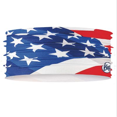 Buff CoolNet UV Half Neck Gaitor, UPF 50 Sun Protection, Breathable, Cooling Bandana, Versatile, Quick Dry Face Mask, USA, Adult Size