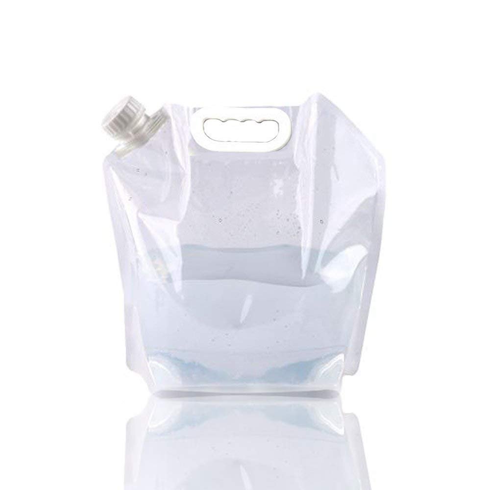 SUPANT 5 Litres Collapsible Water Jug Container, Freezable, BPA Free Plastic Water Carrier Tank, Outdoor Folding Water Bag for Sport Camping Riding Mountaineer, Food Grade