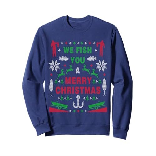Funny Bass Fishing Ugly Christmas Sweater Party Shirts Sweatshirt