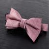 Spring Notion Men's Microfiber Dotted Bow Tie Pink Copper view 2