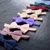 Spring Notion Men's Microfiber Dotted Bow Tie Pink Copper view 3