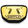Battle Sports Chrome Football Back Plate  Hard Shell Lower Back Protector with Contoured Foam for High-Impact Protection - Adult, Gold/Black Chrome view 2