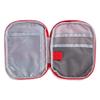 Jipemtra Red First Aid Bag Empty 1st Aid Bag Section Dividers Medical Travel Case Emergency First Responder Storage Compact Medicine Bag for Car Home Office Kitchen Sport Outdoors (Red) view 3