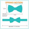 Spring Notion Men's Leather Texture Woven Bow Tie Red view 4