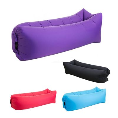 Beiruoyu Inflatable Lounger Air Chair Sofa Bed Sleeping Bag Couch for Beach Camping Lake Garden (Purple)