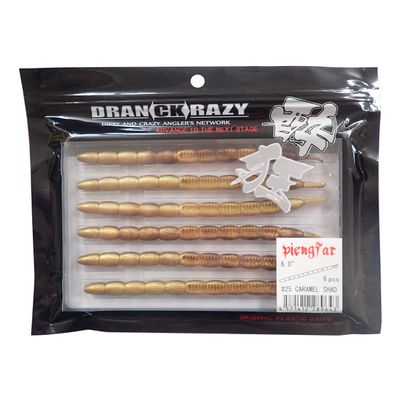 DRANCKRAZY Worm PIENGFAR #25: Caramel Shad