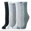 Amazon Essentials Women's Cotton Crew Socks, 6 Pairs, Multicolor/Dots/Solid/Thin Stripe, 6-9 view 1