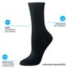Amazon Essentials Women's Cotton Crew Socks, 6 Pairs, Multicolor/Dots/Solid/Thin Stripe, 6-9 view 2
