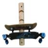 4-Place Longboards/Skateboard Log Rack, Vertical Snowboard Wall Mount, Indoor Longboard Skateboard Equipment Rack, Wakeboard Storage Racks, Longboard Holder Wall Mount for Garage - Unfinished view 1