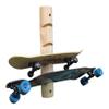 4-Place Longboards/Skateboard Log Rack, Vertical Snowboard Wall Mount, Indoor Longboard Skateboard Equipment Rack, Wakeboard Storage Racks, Longboard Holder Wall Mount for Garage - Unfinished view 3