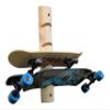 4-Place Longboards/Skateboard Log Rack, Vertical Snowboard Wall Mount, Indoor Longboard Skateboard Equipment Rack, Wakeboard Storage Racks, Longboard Holder Wall Mount for Garage - Unfinished view 4