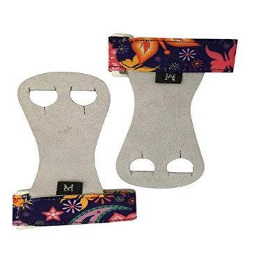 PUSH ATHLETIC Gymnastics Youth Hand Grips (Flower Power, XL)