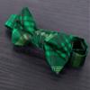 Spring Notion Boy's Plaid Woven Bow Tie Green Large view 2