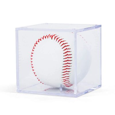 ChalkTalkSPORTS Square Acrylic Display Case | Baseball Holder | 3-Pack