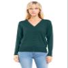 Design by Olivia Women's Classic Button Down Long Sleeve V-Neck Soft Knit Sweater Cardigan Teal M view 4