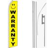 MWS Warranty Yellow/Black Swooper Flag & 16ft Flagpole Kit/Ground Spike view 1