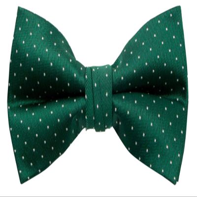 Spring Notion Boy's Dotted Woven Bow Tie Emerald Small