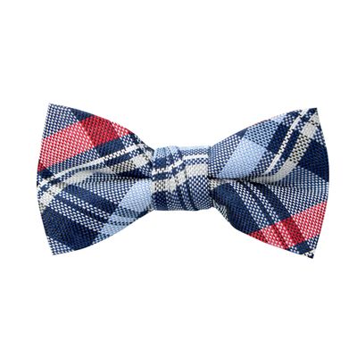 Spring Notion Boy's Tartan Plaid Woven Bow Tie Navy Small