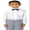 Spring Notion Boy's Dotted Woven Bow Tie Navy X-Large view 4