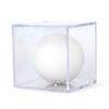 ChalkTalkSPORTS Square Acrylic Display Case | Guys Lacrosse Ball Holder | Single view 1