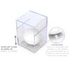 ChalkTalkSPORTS Square Acrylic Display Case | Guys Lacrosse Ball Holder | Single view 3