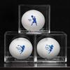 ChalkTalkSPORTS Square Acrylic Display Case | Guys Lacrosse Ball Holder | Single view 4