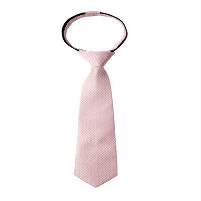 Spring Notion Boy's Textured Woven Zipper Tie Pink Copper Large