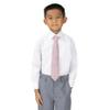 Spring Notion Boy's Textured Woven Zipper Tie Pink Copper Large view 3