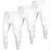 Andrew Scott Men's 3 Pack Premium Cotton Base Layer Long Thermal Underwear Pants (3 Pack -White, Small) view 1