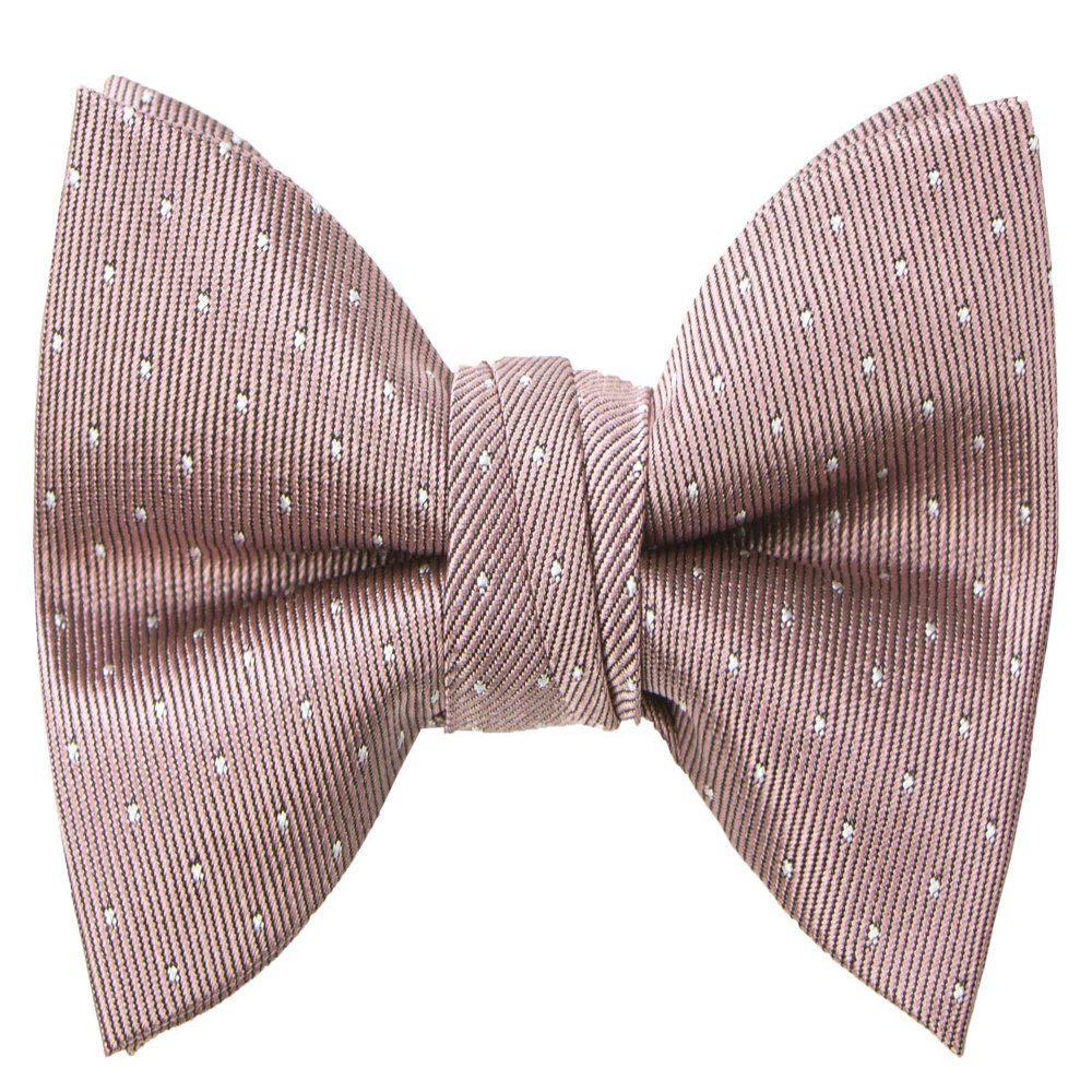Spring Notion Boy's Dotted Woven Bow Tie Pink Copper Large