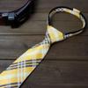 Spring Notion Boy's Plaid Woven Zipper Tie Yellow Large view 3