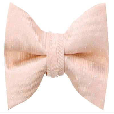 Spring Notion Boy's Dotted Woven Bow Tie Blush Pink X-Large