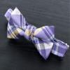 Spring Notion Boy's Tartan Plaid Woven Bow Tie Lilac Small view 2