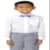 Spring Notion Boy's Tartan Plaid Woven Bow Tie Lilac Small view 3