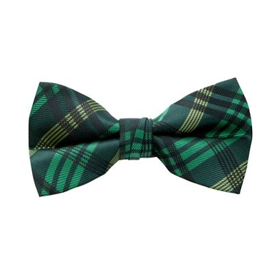 Spring Notion Boy's Plaid Woven Bow Tie Green Medium