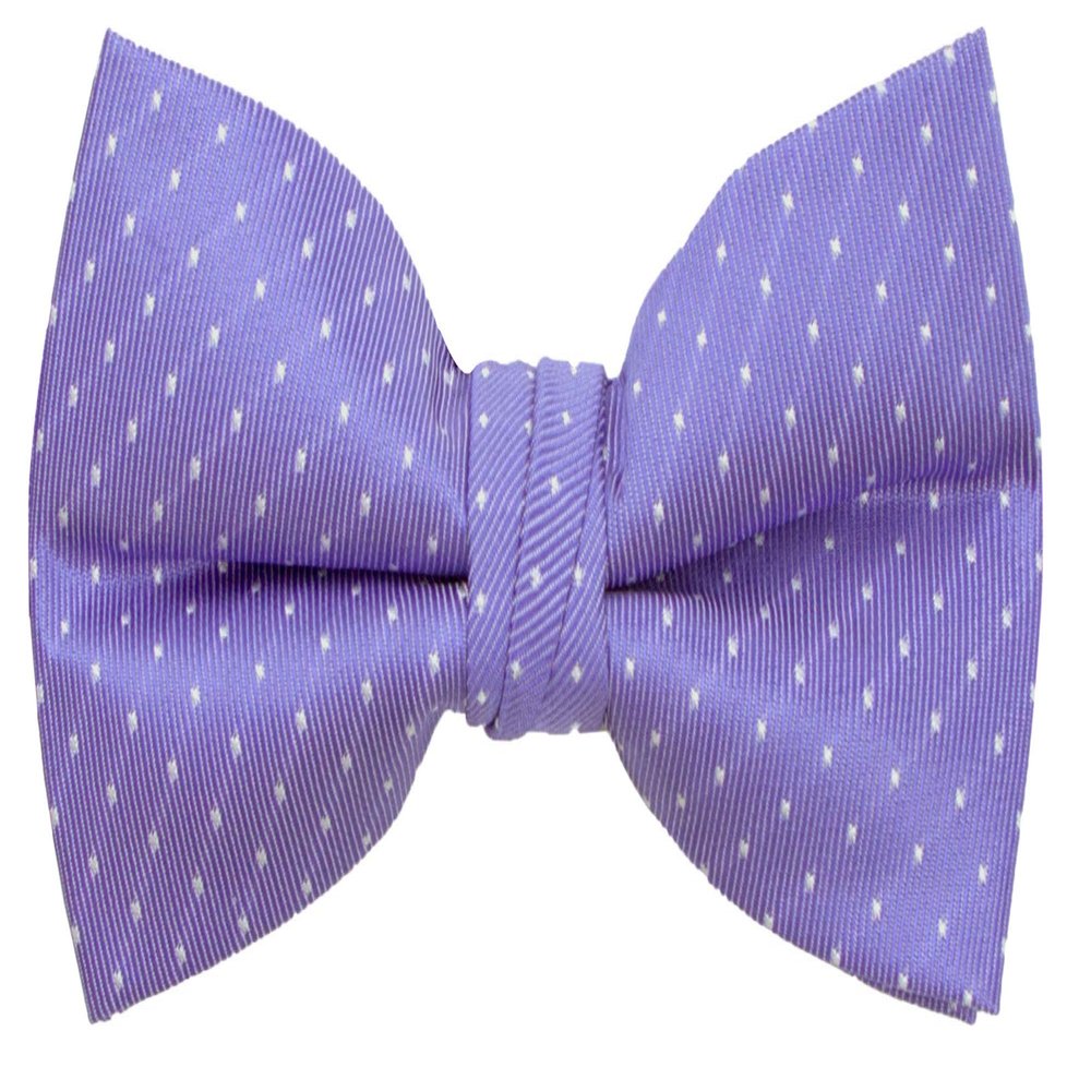 Spring Notion Boy's Dotted Woven Bow Tie Ultra Violet X-Large
