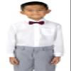 Spring Notion Boy's Dotted Woven Bow Tie Red X-Large view 4