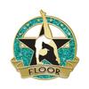 1st Place Gymnastics Floor Pin - Gymnastics Enamel Lapel Pin Awards 30 Pack view 1