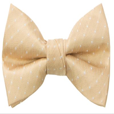 Spring Notion Boy's Dotted Woven Bow Tie Antique Gold Medium