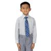 Spring Notion Boy's Plaid Woven Zipper Tie Blue X-Large view 4