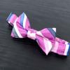 Spring Notion Boy's Striped Woven Bow Tie Pink Medium view 2