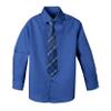 Spring Notion Boy's Plaid Woven Zipper Tie Navy Medium view 4