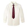 Spring Notion Boy's Plaid Woven Zipper Tie Red X-Large view 4