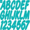 STIFFIE WhipOne Candy Blue Super Sticky 3" Alpha Numeric Registration Identification Numbers Stickers Decals for Sea-Doo Spark, Inflatable Boats, Ribs, Hypalon/PVC, PWC and Boats. view 1